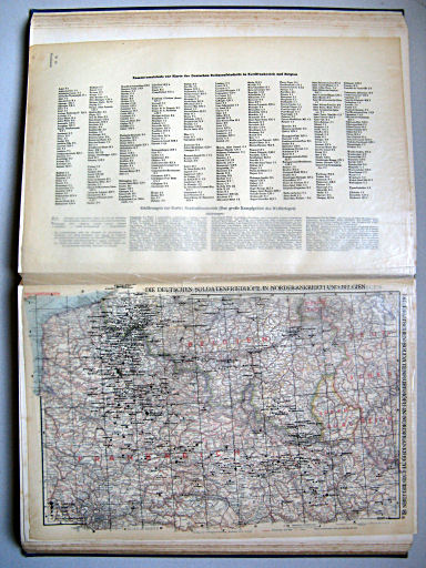 Andrees Handatlas 1937
61. Nordostfrankreich
61a. Die Deutschen Soldatenfriedhöfe in Nordfrankreich und Belgien