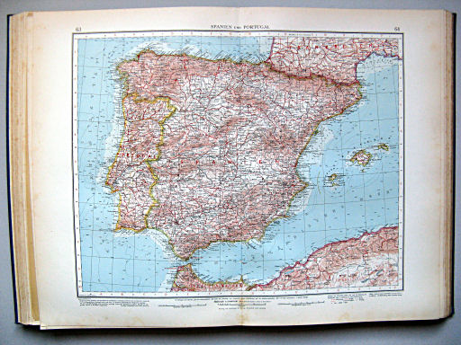 Andrees Handatlas 1937
63.64. Spanien und Portugal