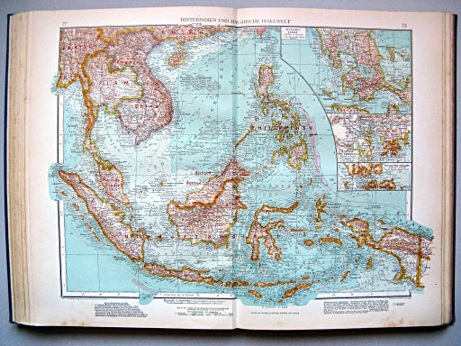 Andrees Handatlas 1937
77.78. Hinterindien und Malaiische Inselwelt