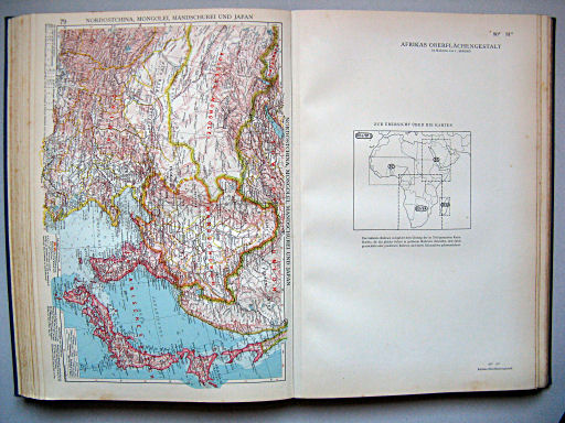 Andrees Handatlas 1937
79. Nordostchina, Mongolei, Mandschurei und Japan