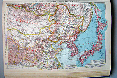 Andrees Handatlas 1937
79. Nordostchina, Mongolei, Mandschurei und Japan