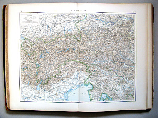 The Times Atlas 1900
53.54. The Austrian Alps