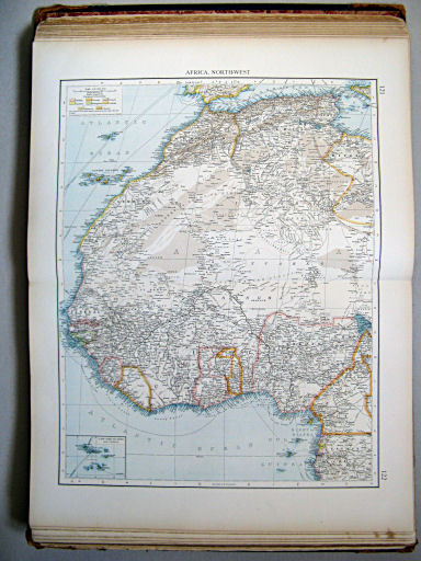 The Times Atlas 1900
121.122. Africa, north-west