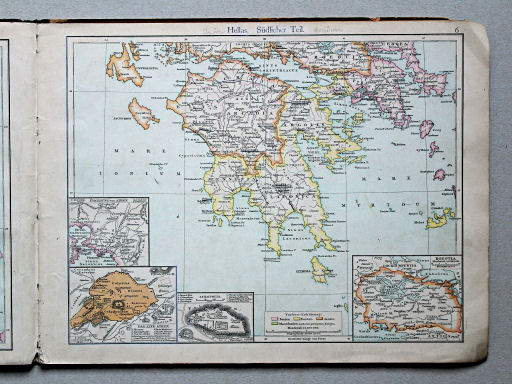 Putzgers Historischer Schul-Atlas, Österreich, 1887
6. Hellas. Südlicher Teil