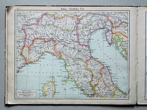 Putzgers Historischer Schul-Atlas, Österreich, 1887
9. Italien. Nördlicher Teil