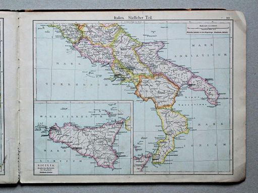 Putzgers Historischer Schul-Atlas, Österreich, 1887
10. Italien. Südlicher Teil