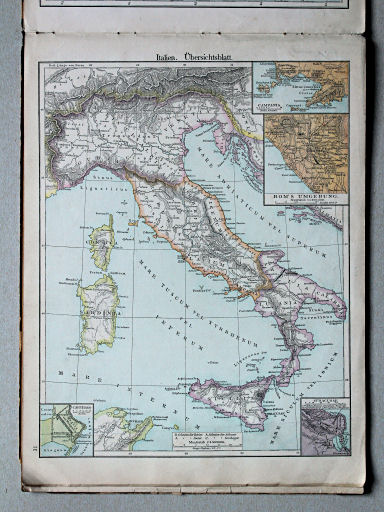 Putzgers Historischer Schul-Atlas, Österreich, 1887
11. Italien. Übersichtsblatt