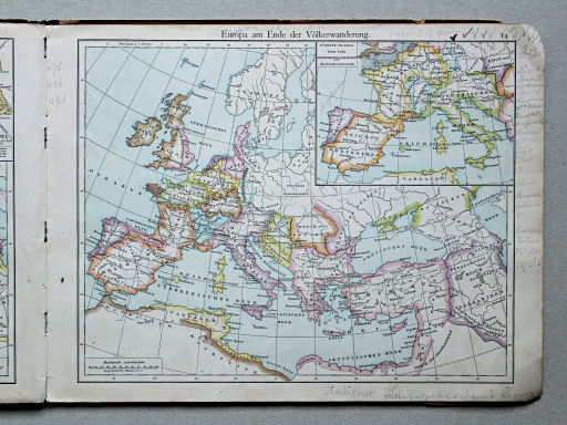 Putzgers Historischer Schul-Atlas, Österreich, 1887
14. Europa am Ende der Völkerwanderung