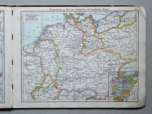 Putzgers Historischer Schul-Atlas, Österreich, 1887
16. Deutschland zur Zeit der sächsischen und fränkischen Kaiser