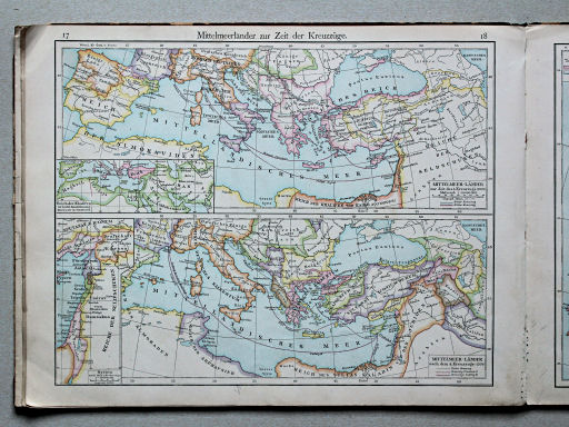 Putzgers Historischer Schul-Atlas, Österreich, 1887
17/18. Mittelmeerländer zur Zeit der Kreuzzüge