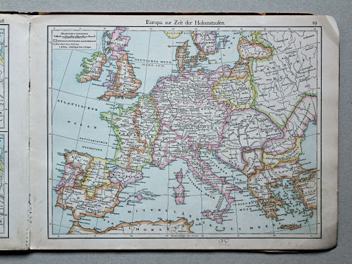 Putzgers Historischer Schul-Atlas, Österreich, 1887
19. Europa zur Zeit der Hohenstaufen