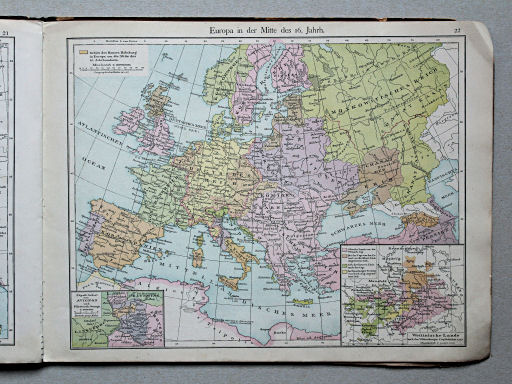 Putzgers Historischer Schul-Atlas, Österreich, 1887
22. Europa in der Mitte des 16. Jahrhunderts