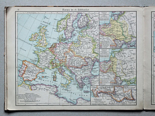 Putzgers Historischer Schul-Atlas, Österreich, 1887
25. Europa im 18. Jahrhundert