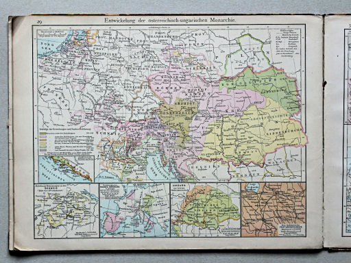 Putzgers Historischer Schul-Atlas, Österreich, 1887
29. Entwickelung der österreichisch-ungarischen Monarchie