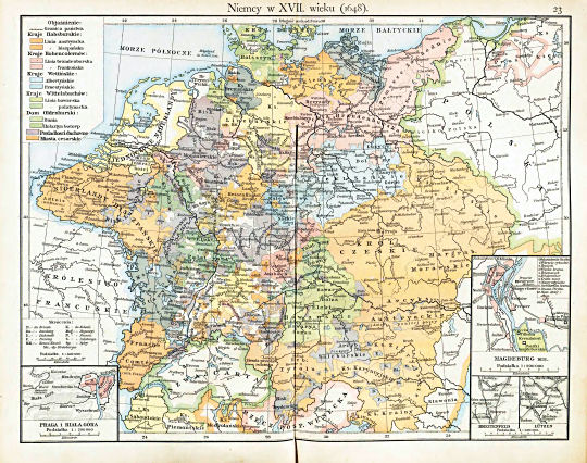 Putzgera Atlas historyczny, 1918
23. Niemcy w XVII. wieku (1648)