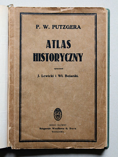 Putzgera Atlas historyczny, ca. 1927
Voorkant band / Front cover