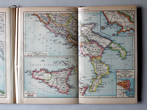 Putzgera Atlas historyczny, ca. 1927
11. Italia. Część południowa