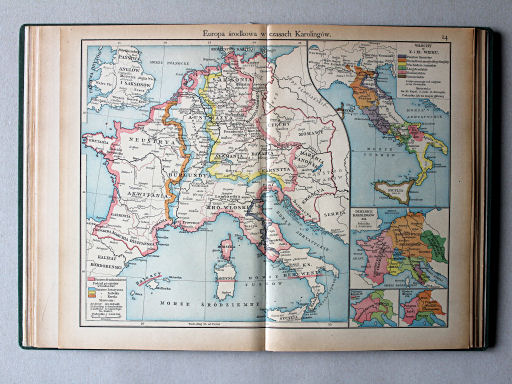 Putzgera Atlas historyczny, ca. 1927
14. Europa środkowa w czasach Karolingów