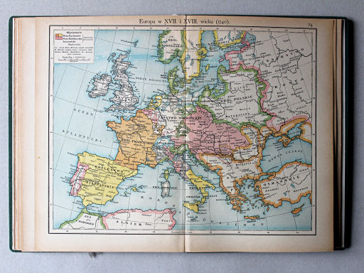 Putzgera Atlas historyczny, ca. 1927
24. Europa w XVII. i XVIII. wieku (1740)