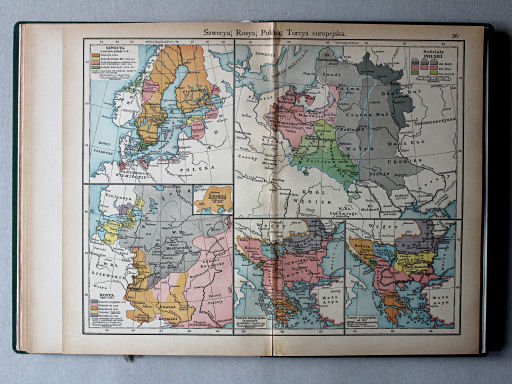 Putzgera Atlas historyczny, ca. 1927
26. Szwecya; Rosya; Polska; Turcya europejska