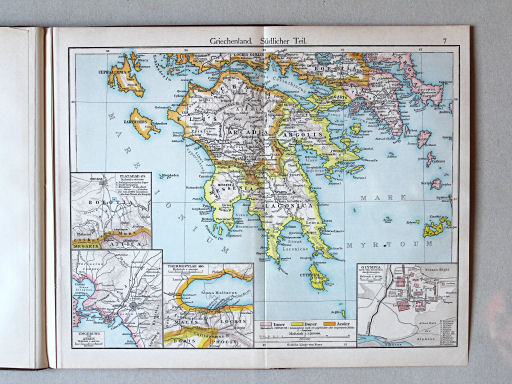 Putzgers Historischer Schul-Atlas, 1900
7. Griechenland. Südlicher Teil