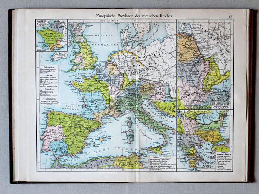 Putzgers Historischer Schul-Atlas, 1900
12. Europäische Provinzen des römischen Reiches