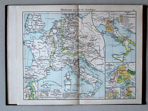 Putzgers Historischer Schul-Atlas, 1900
14. Mitteleuropa zur Zeit der Karolinger