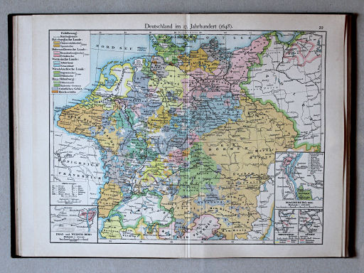 Putzgers Historischer Schul-Atlas, 1900
22. Deutschland im 17. Jahrhundert (1648)