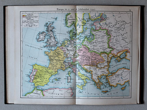 Putzgers Historischer Schul-Atlas, 1900
23. Europa im 17. und 18. Jahrhundert (1740)