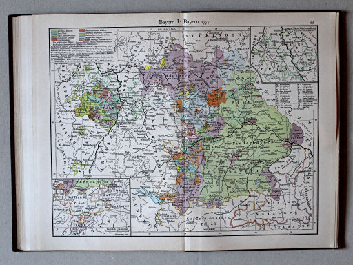 Putzgers Historischer Schul-Atlas, 1900
33. Bayern I: Bayern 1777