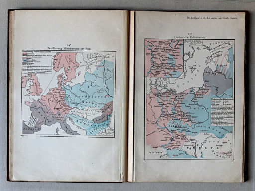 Putzgers Historischer Schul-Atlas, 1901
14b. Bevölkerung Mitteleuropas um 895
15a. Ostdeutsche Kolonisation