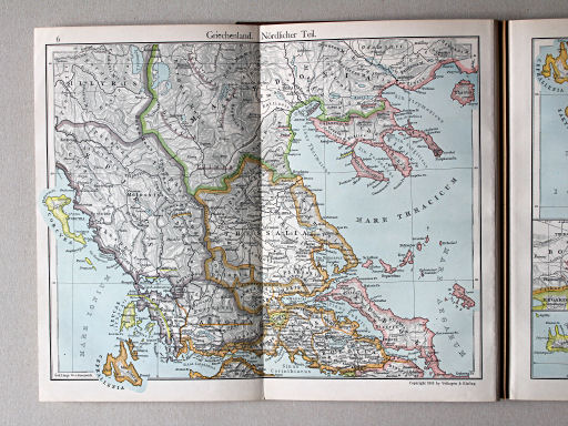 Putzgers Historischer Schul-Atlas, 1911
6. Griechenland. Nördlicher Teil