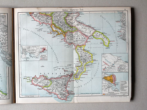 Putzgers Historischer Schul-Atlas, 1911
11. Italien. Südlicher Teil