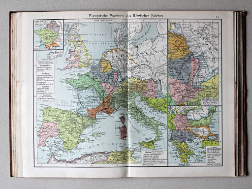 Putzgers Historischer Schul-Atlas, 1911
12. Europäische Provinzen des Römischen Reiches