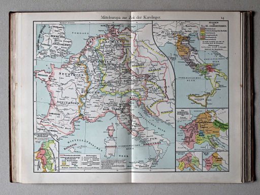 Putzgers Historischer Schul-Atlas, 1911
14. Mitteleuropa zur Zeit der Karolinger