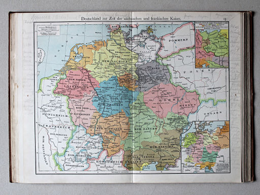 Putzgers Historischer Schul-Atlas, 1911
15. Deutschland zur Zeit der sächsischen und fränkischen Kaiser