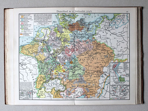 Putzgers Historischer Schul-Atlas, 1911
22. Deutschland im 17. Jahrh. (1648)