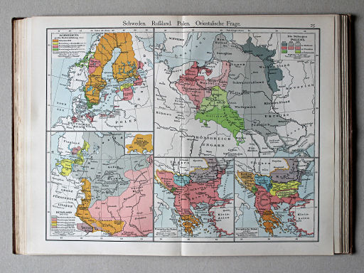 Putzgers Historischer Schul-Atlas, 1911
25. Schweden. Rußland. Polen. Orientalische Frage