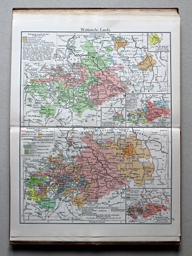 Putzgers Historischer Schul-Atlas, 1911
36. Wettinische Lande