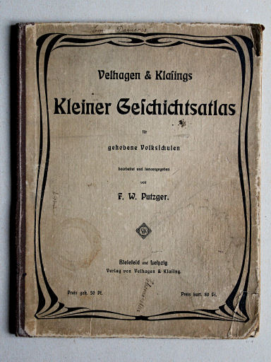 Velhagen & Klasings Kleiner Geschichtsatlas, 1909
Voorkant band