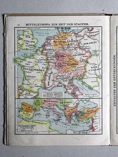 Velhagen & Klasings Kleiner Geschichtsatlas, 1913
10. Mitteleuropa zur Zeit der Staufer