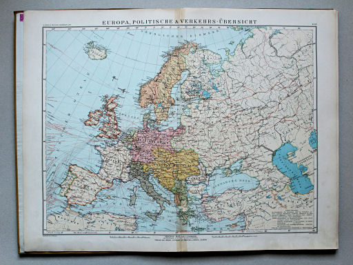 Der Weltkrieg 1914
12b. Europa, politische & Verkehrs-Übersicht