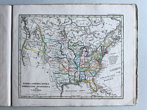 Thomée, Geographisk Chartbok, 1849
23. Nord-Americanska Förenade Staterna och Canada